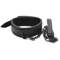 FUKR Collier + Laisse Noir